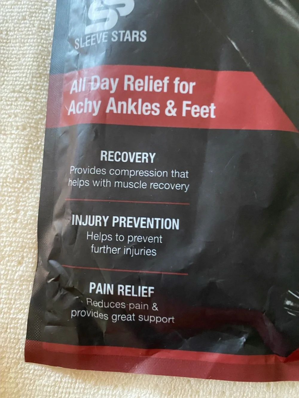 Black Ankle Support Sleeve - Men